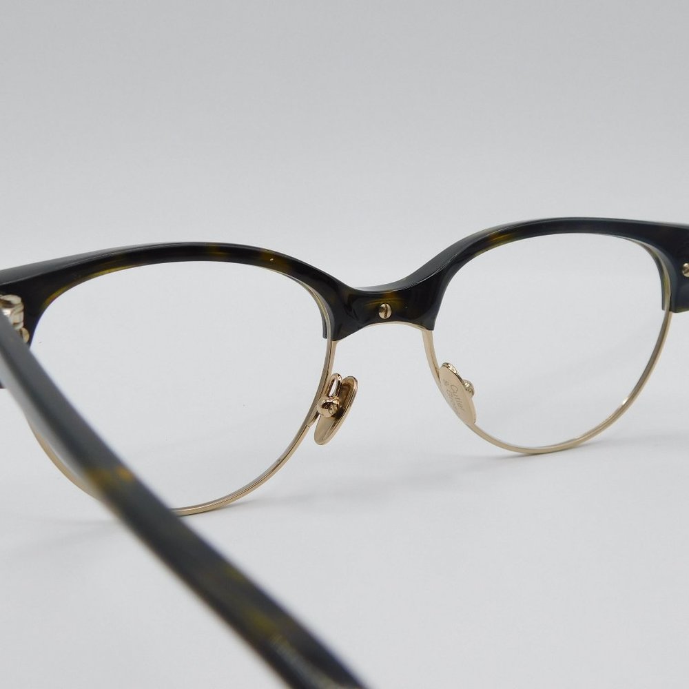 NEW CUTLER AND GROSS OF LONDON CGOP-1156-DT07 DARK TORTOISE CAT EYE EYEG… - Picture 6 of 12